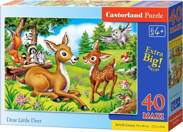 CASTORLAND Puzzle Koloušek s maminkou MAXI 40 dílků - obrázek 2