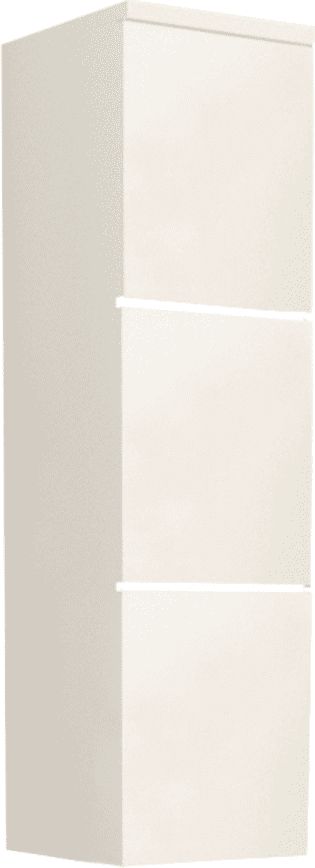 KONDELA Tempo Kondela Skříňka vysoká, bílá / bílý extra vysoký lesk HG, MASON WH 11 - obrázek 1