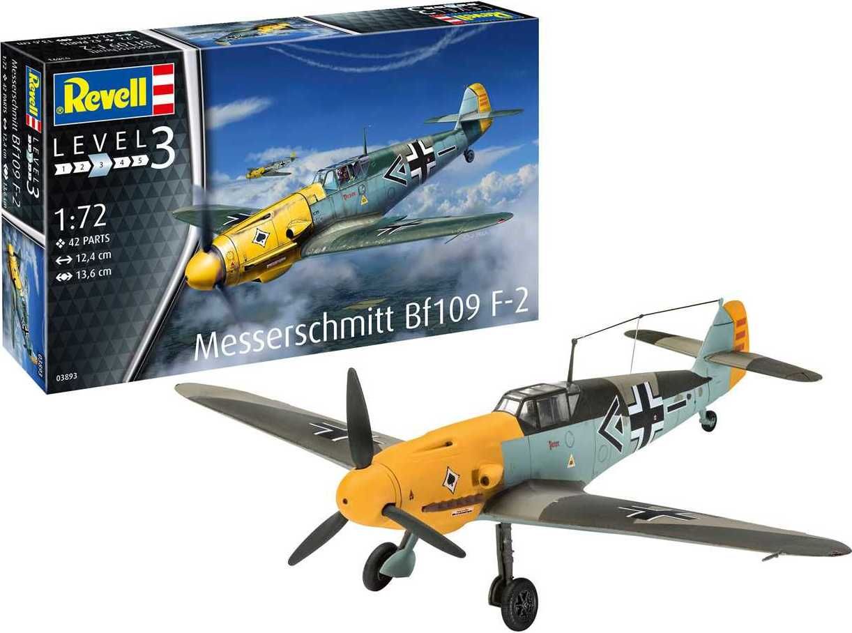 REVELL Plastic ModelKit letadlo 03893 - Messerschmitt Bf109 F-2 (1:72) - obrázek 5