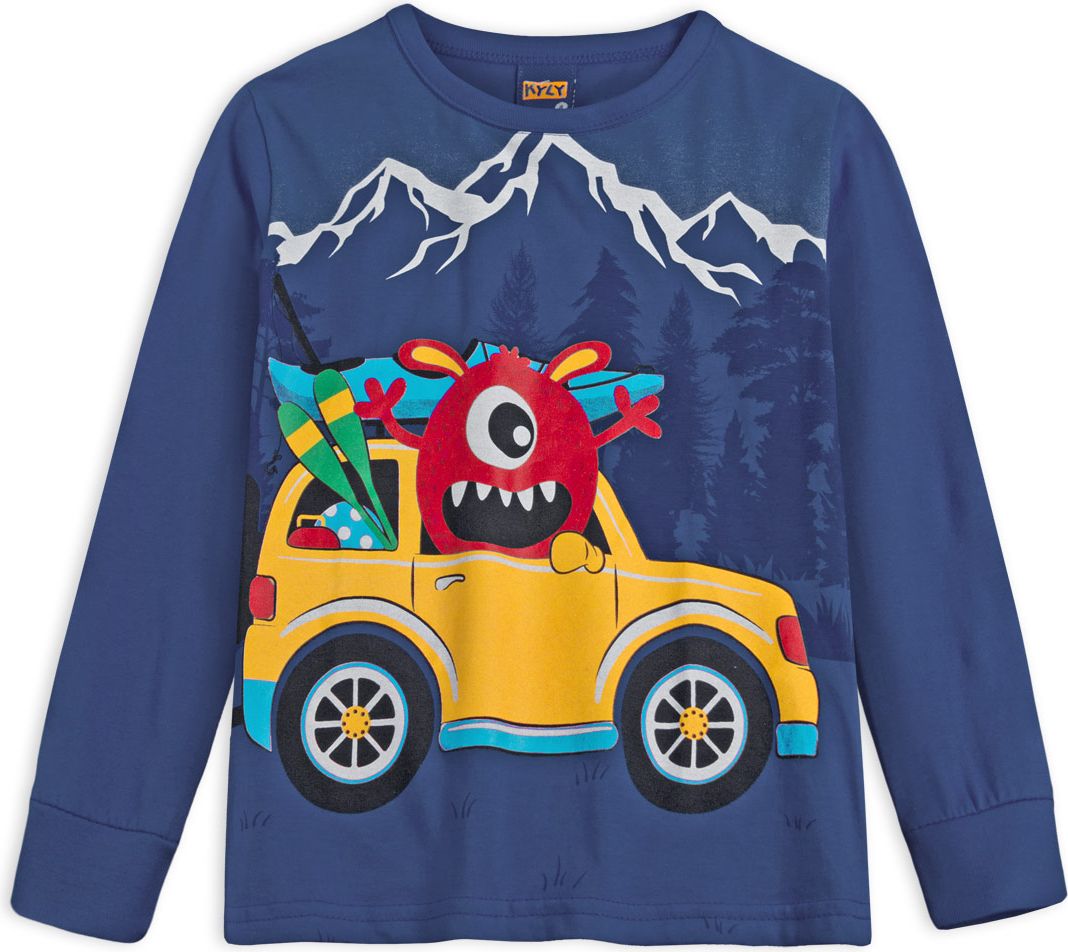 Dětské tričko KYLY MONSTER TRIP modré Velikost: 86 - obrázek 1