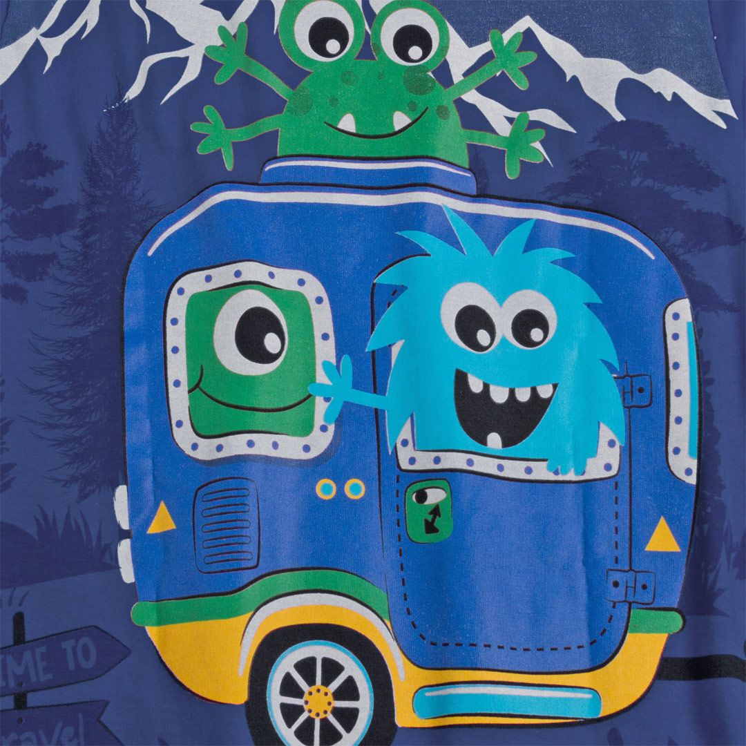 Dětské tričko KYLY MONSTER TRIP modré Velikost: 86 - obrázek 2