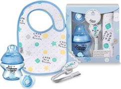 Dárková sada 4-dílná kojenecká lahev a doplňky - BABY GIFT modrá - Tommee Tippee - obrázek 1