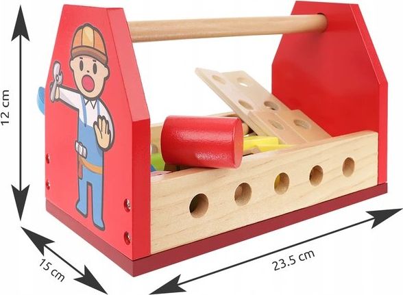 Kruzzel Kruzzel 11225 Dřevěné nářadí v přepravce - obrázek 2
