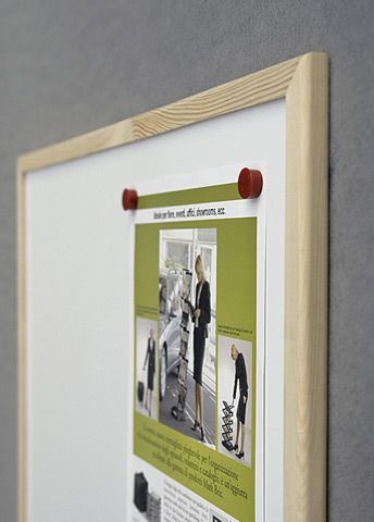 Tabule magnetická Eco board 40x60cm, lakovaný povrch, dřevený rám - obrázek 4