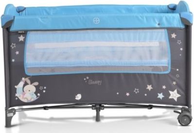 Cangaroo Dětská cestovní ohrádka Play yard Sleepy - modrá - obrázek 1