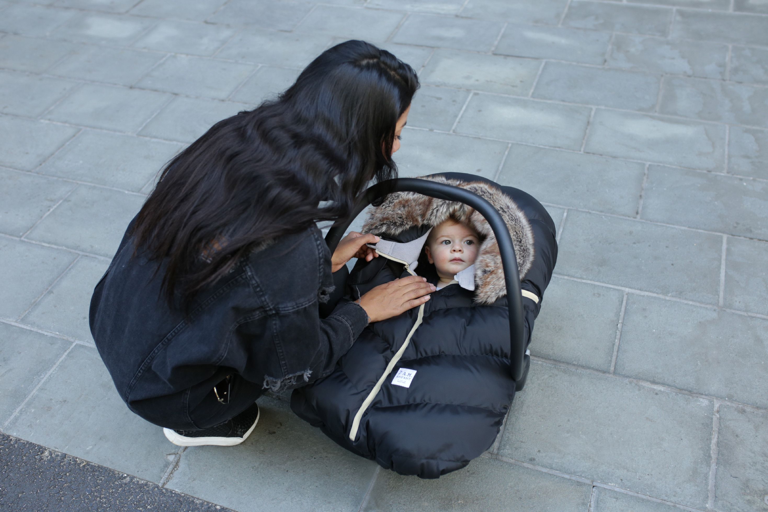 7AM Enfant FUSAK  Car seat Cocoon PRINT STELLA - obrázek 7