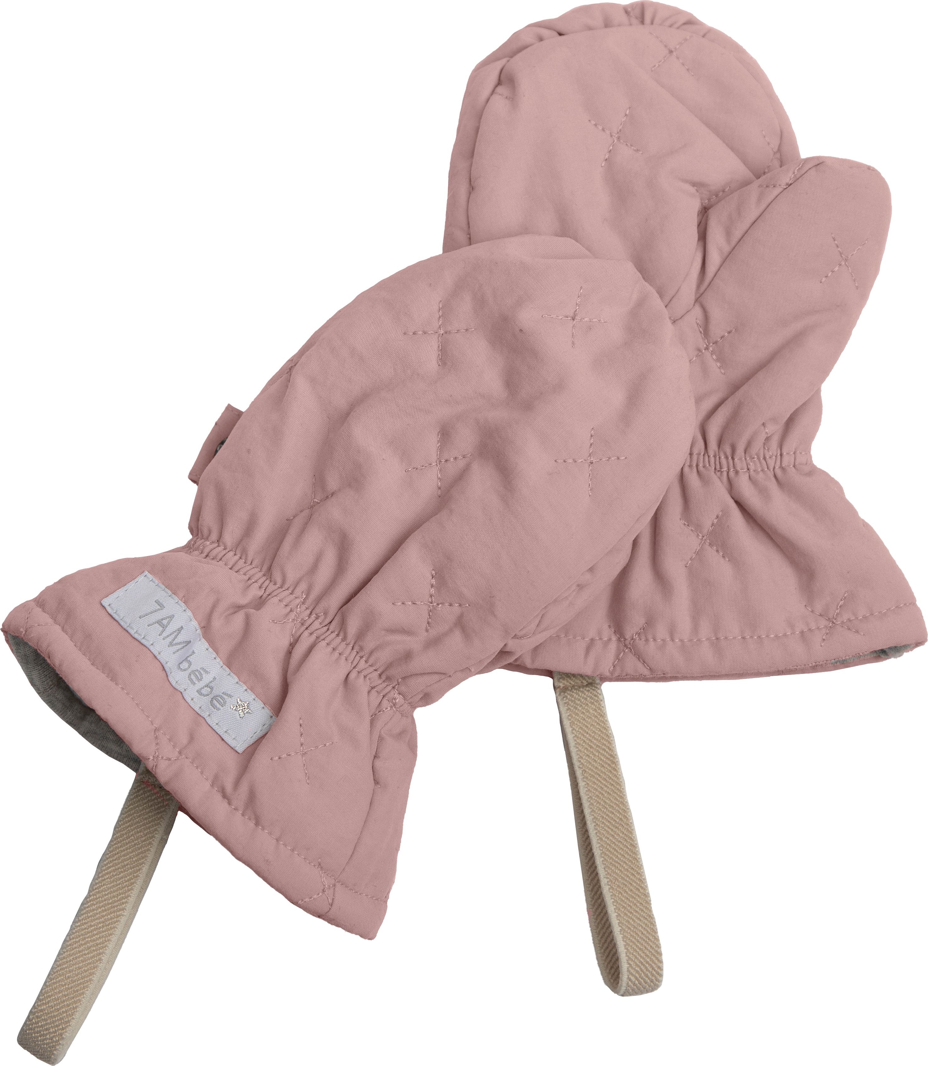 7AM Enfant  dárková sada  AIRY PINK  ( 6-12 m ) - čepice, rukavice, deka - obrázek 4