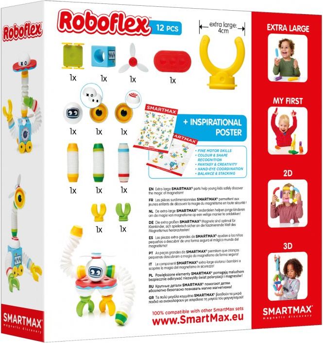 SmartMax magnetická stavebnice - Roboflex SMX530 - obrázek 2