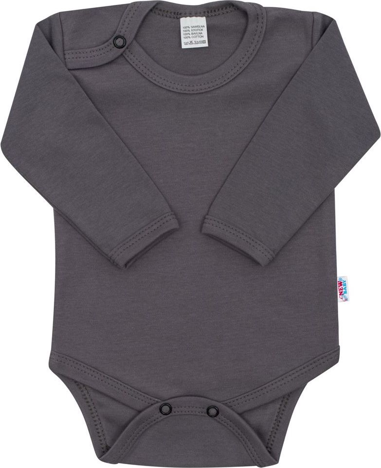 Kojenecké body New Baby Classic II tmavě šedé 80 (9-12m) - obrázek 1