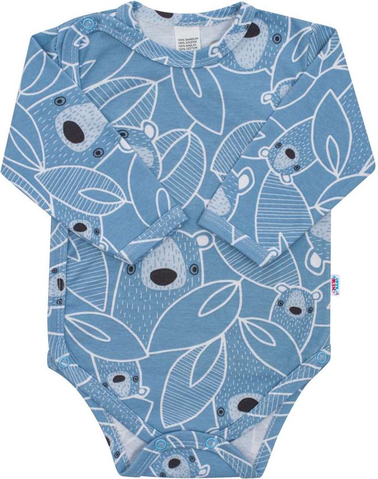 Kojenecké celorozepínací body New Baby BuBu modré 68 (4-6m) - obrázek 1