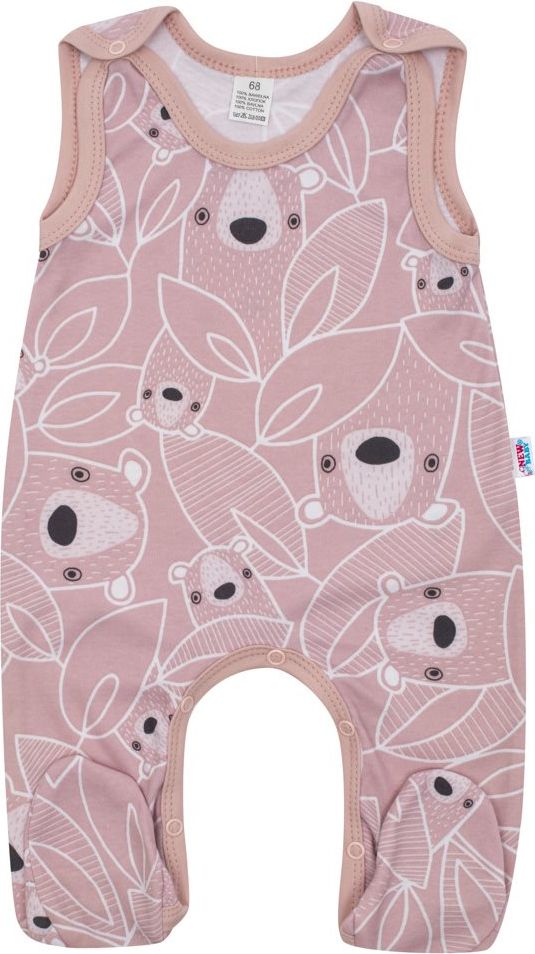 Kojenecké dupačky New Baby BuBu růžové 56 (0-3m) - obrázek 1