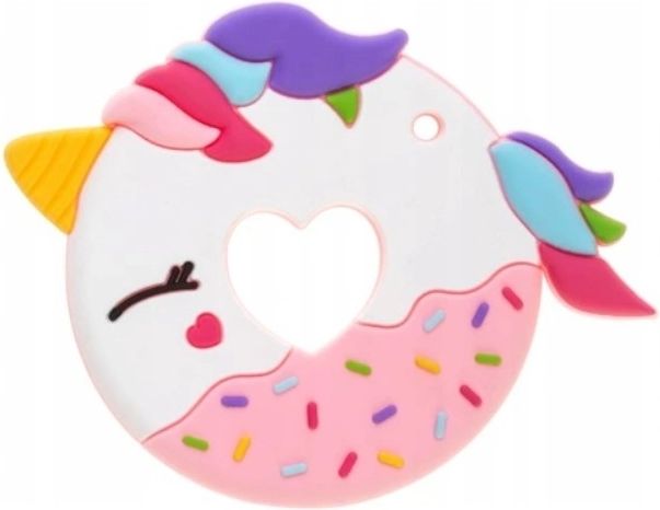 BocioLand BocioLand Silikonové kousátko Donut - růžové - obrázek 1