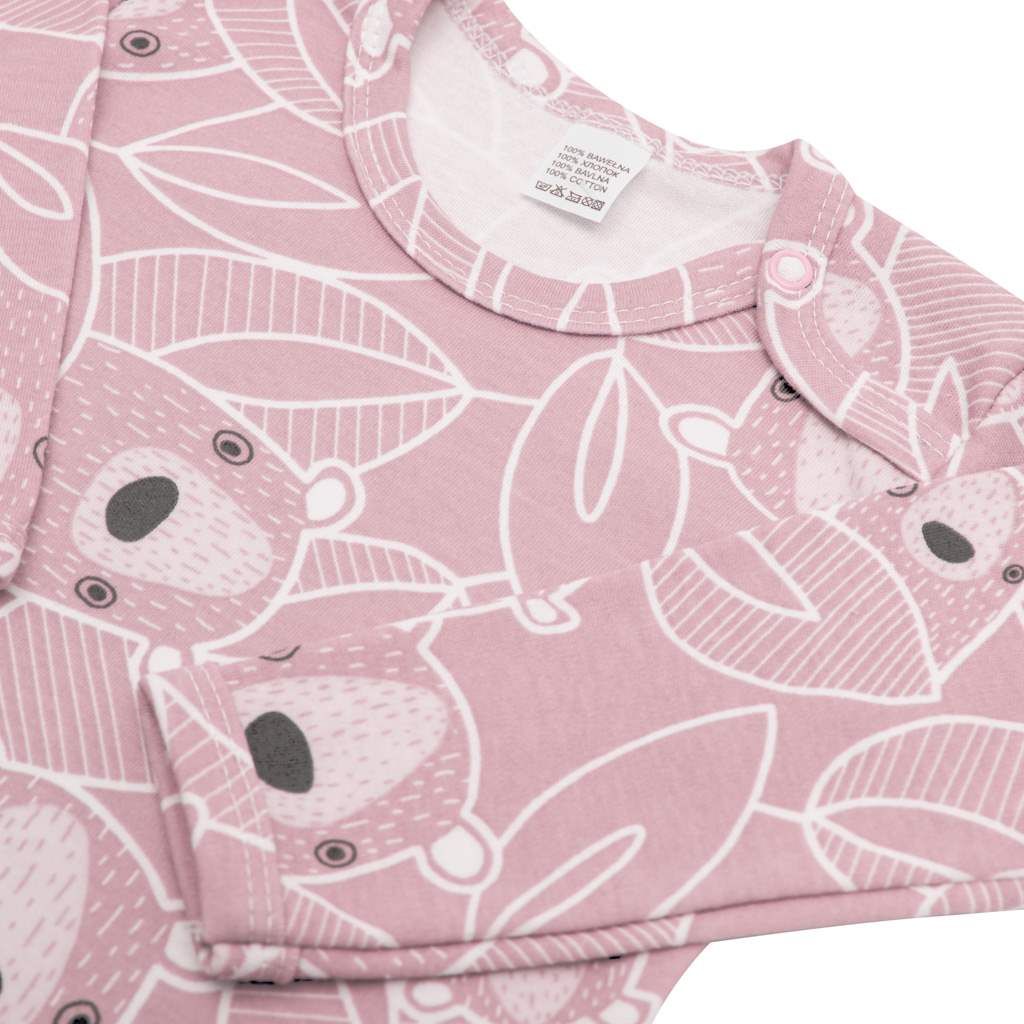 Kojenecké celorozepínací body New Baby BuBu růžové 74 (6-9m) - obrázek 2