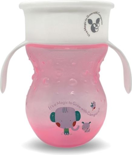 Cangaroo Cangoroo Kouzelný hrneček 360 °- růžový, 270 ml - obrázek 1