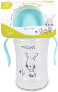 Cangaroo Cangaroo Tréninkový hrneček se slámkou - modrý, 300 ml - obrázek 3