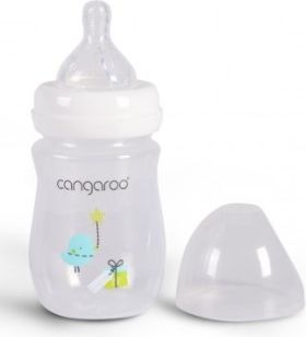 Cangaroo Cangaroo Kojenecká lahvička antikoliková - modrá, 160 ml - obrázek 1