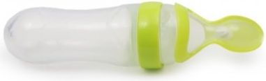 Cangaroo Cangaroo Silikonová krmící lahvička se lžičkou, 90 ml - obrázek 1