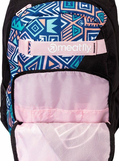 Studentský batoh Meatfly Exile Dancing Mint Black 24 L + Penál a Sluchátka ZDARMA - obrázek 5