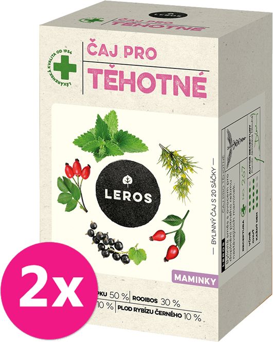 2x LEROS Čaj pro těhotné 20x2g - obrázek 1