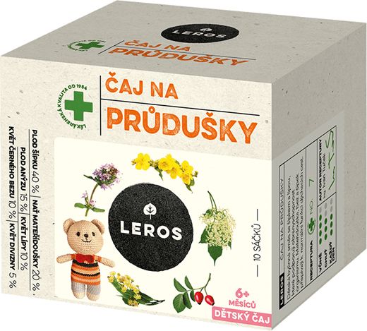 LEROS Čaj dětský na průdušky 10x1,5g - obrázek 1