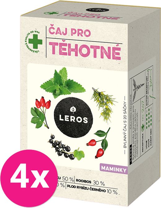 4x LEROS Čaj pro těhotné 20x2g - obrázek 1