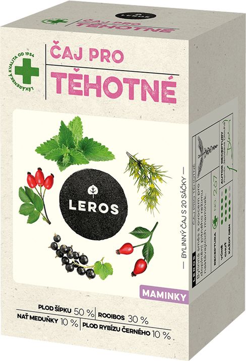 4x LEROS Čaj pro těhotné 20x2g - obrázek 2