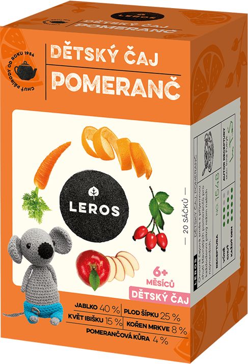 2x LEROS Čaj dětský Pomeranč 20x2,0g - obrázek 2
