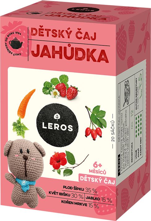 4x LEROS Čaj dětský Jahůdka 20x2g - obrázek 2