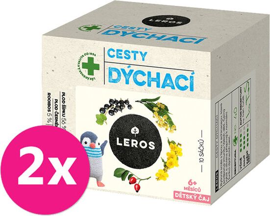 2x LEROS Čaj dětský cesty dýchací 10x2g - obrázek 1