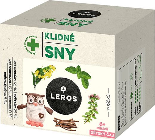 4x LEROS Čaj dětský Klidné sny 10x1.5g - obrázek 2