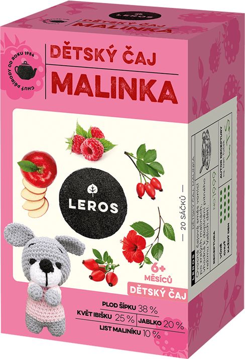 2x LEROS Čaj dětský Malinka 20x2g - obrázek 2