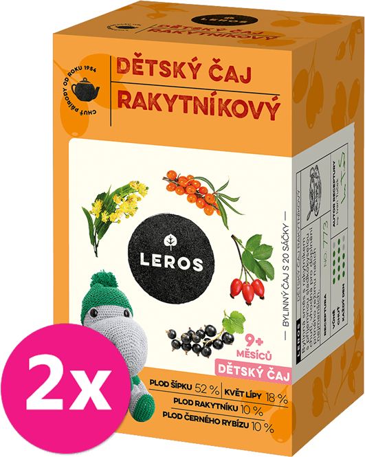 2x LEROS Čaj dětský Rakytníkový 20x2g - obrázek 1