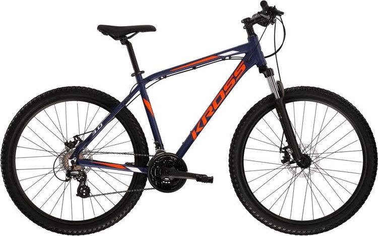 Kross Hexagon 3.0 27,5" - model 2022 tmavě modrá/oranžová/bílá - L (21'') - obrázek 1