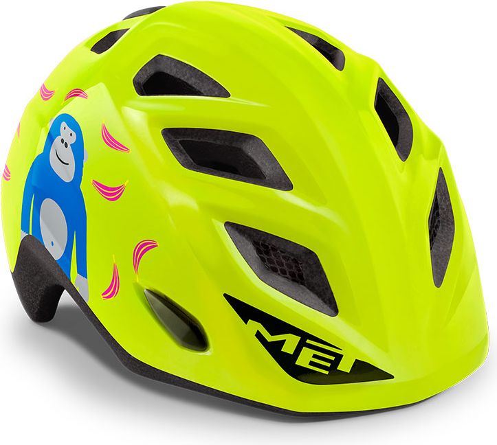 Met dětská Genio opice/lime zelená lesklá M/L 52-57 - obrázek 1