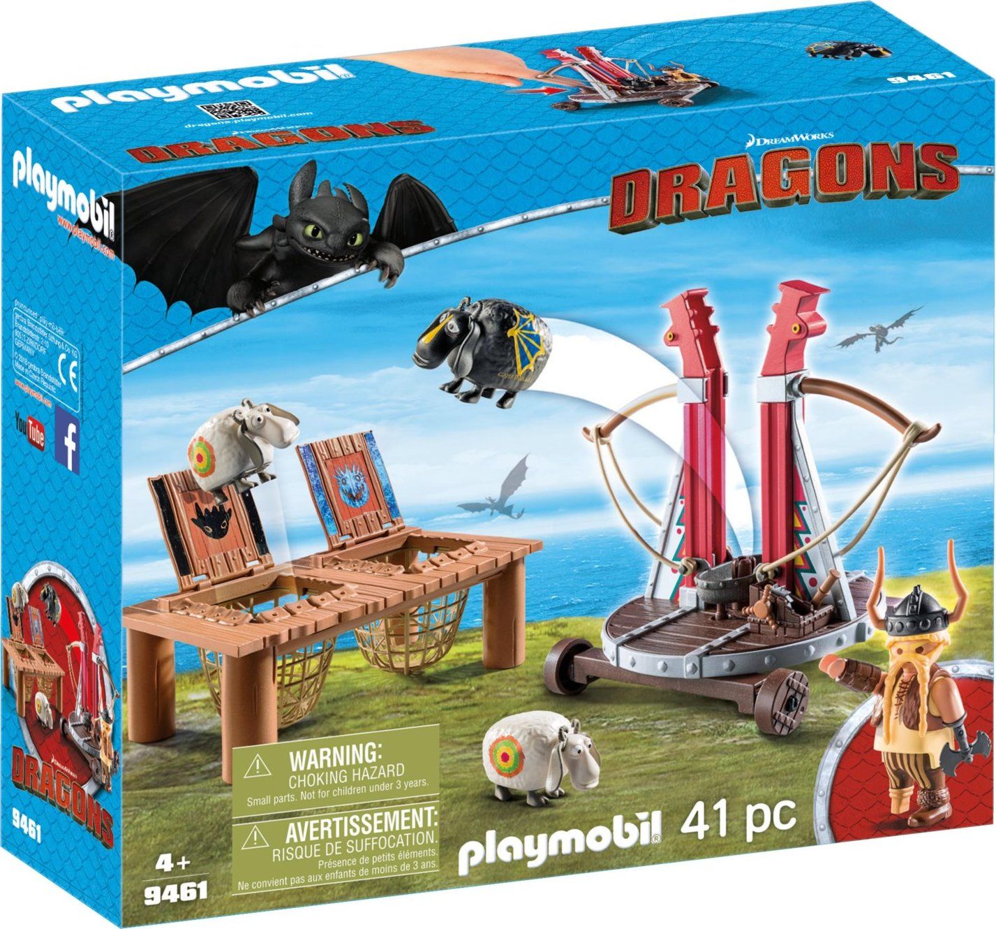PLAYMOBIL Tlamoun Sopťák s prakem na ovce 9461 - obrázek 1