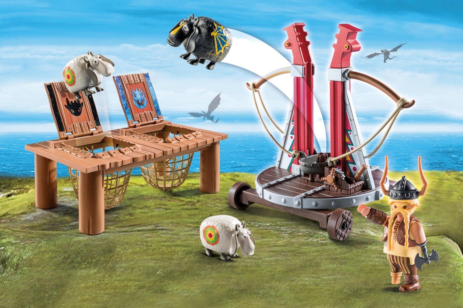 PLAYMOBIL Tlamoun Sopťák s prakem na ovce 9461 - obrázek 2