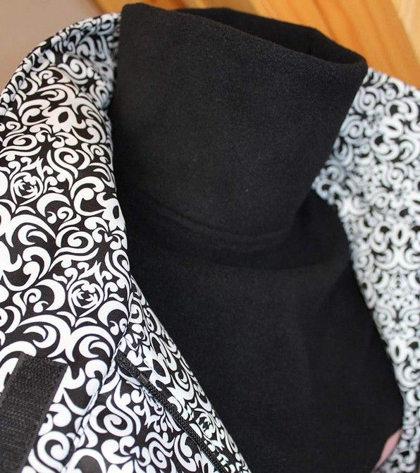 Dámský zimní nákrčník Adelay - černý L-XL - obrázek 1