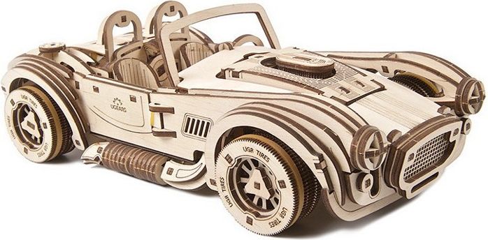 3D mechanický model - Auto Drift Cobra Racing (Ugears) - obrázek 1