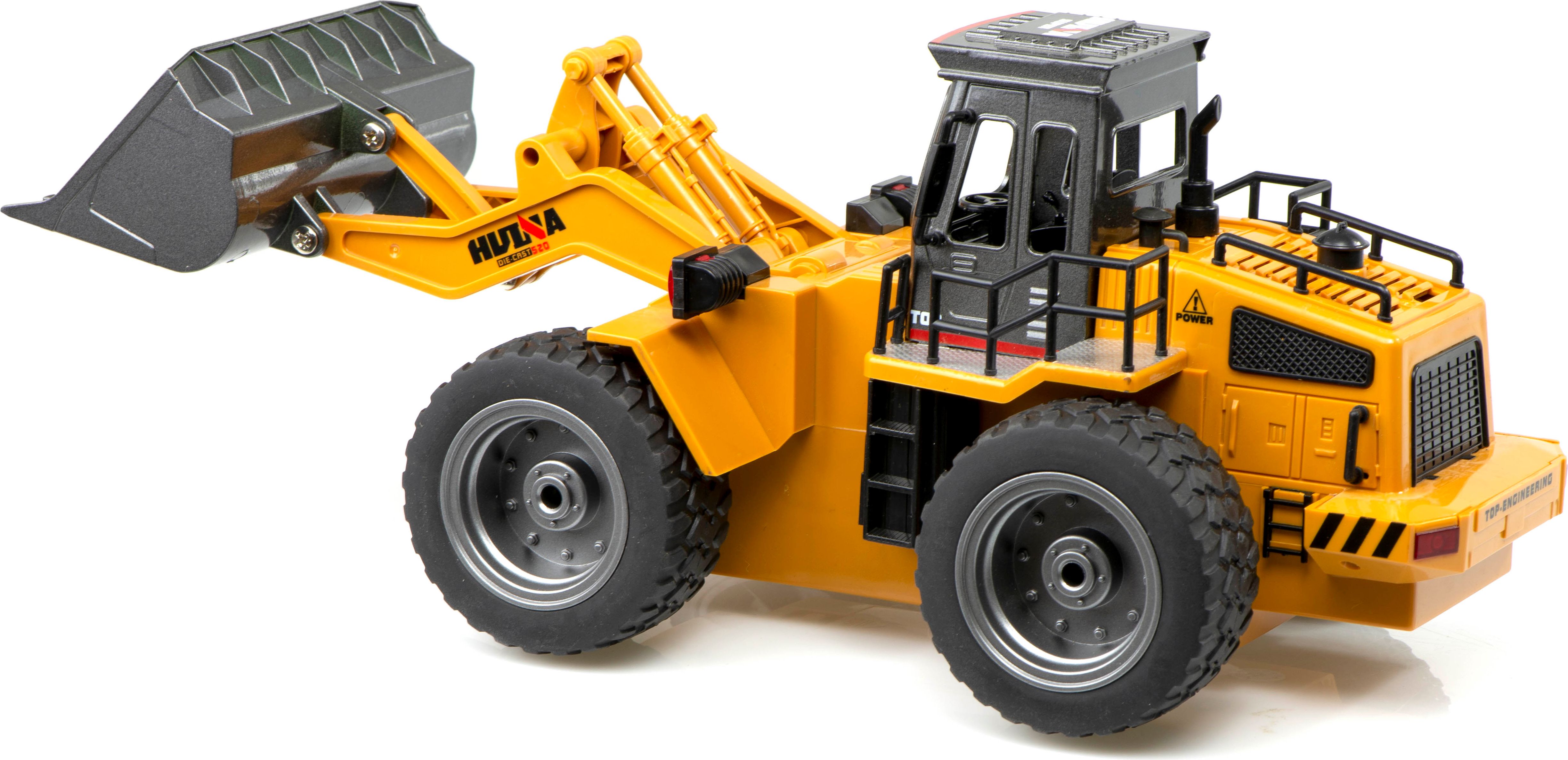HUINA 1520 RC Buldozer s kovovou lžící 6CH, 2,4GHz 1:18 - obrázek 3