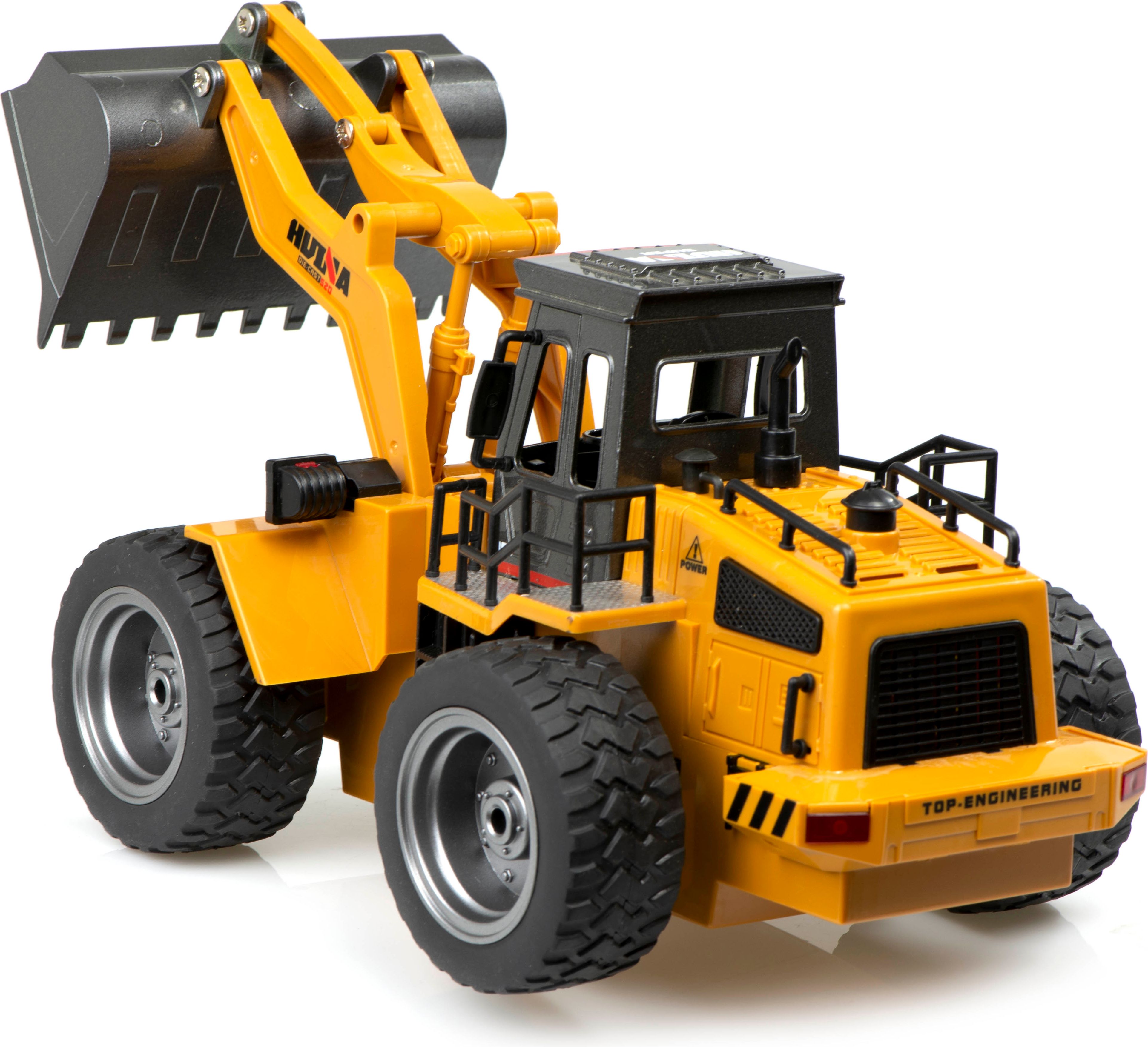 HUINA 1520 RC Buldozer s kovovou lžící 6CH, 2,4GHz 1:18 - obrázek 7