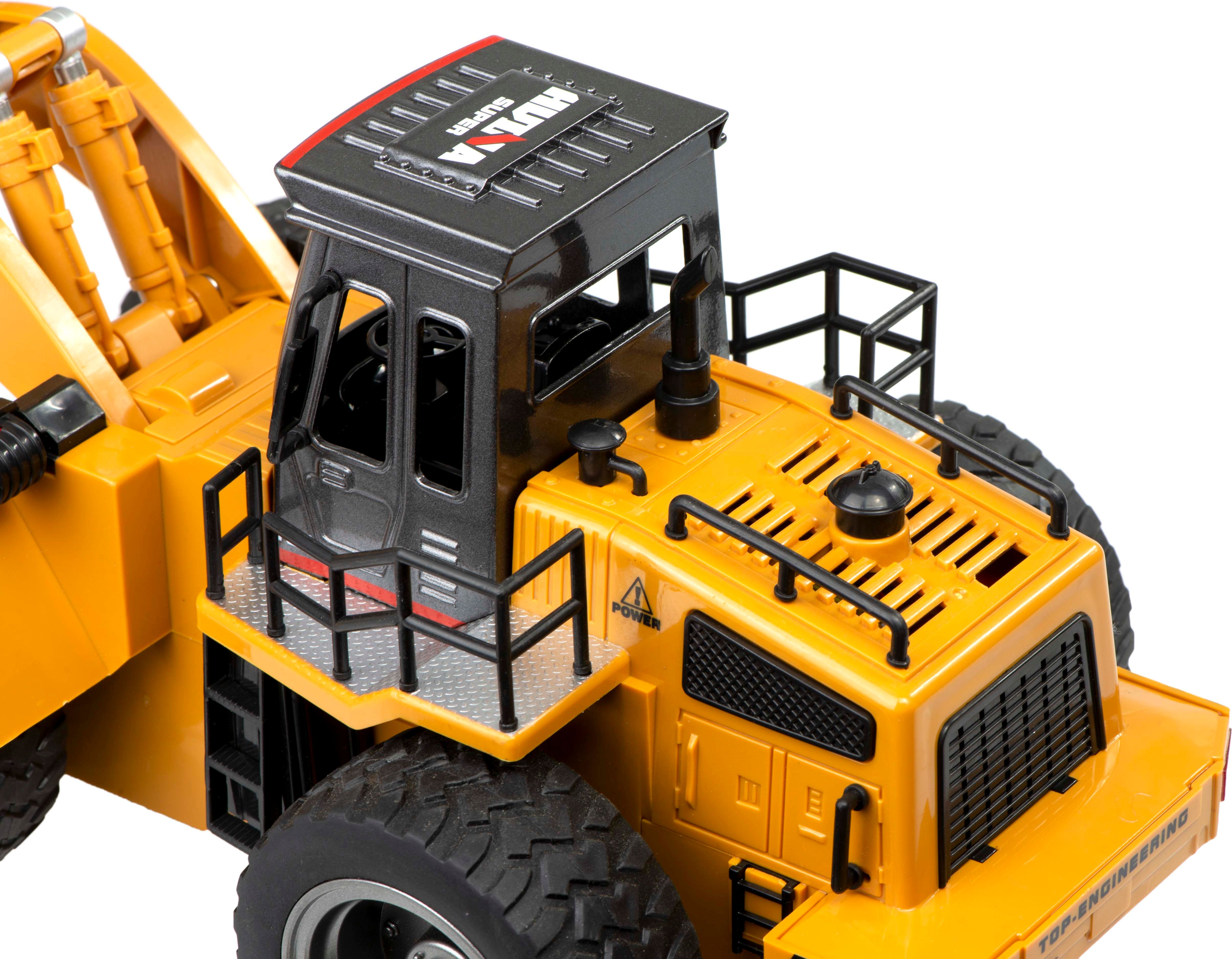 HUINA 1520 RC Buldozer s kovovou lžící 6CH, 2,4GHz 1:18 - obrázek 9