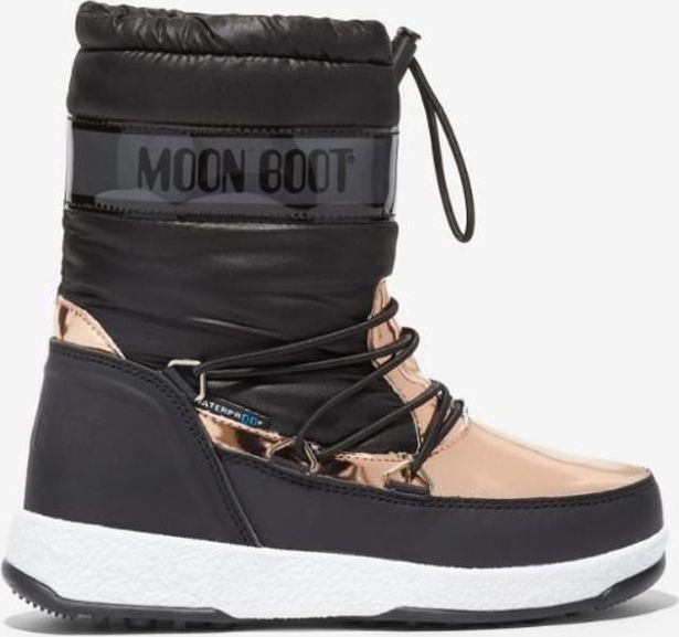 Bronzovo-černé holčičí sněhule Moon Boot JR Girl Soft - 34 - obrázek 1
