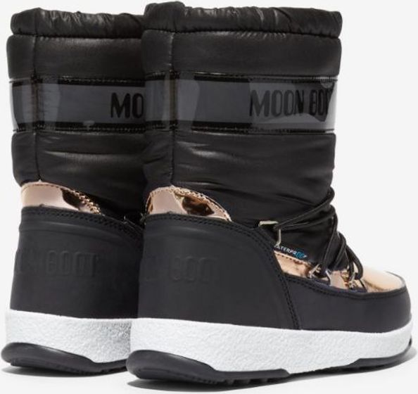 Bronzovo-černé holčičí sněhule Moon Boot JR Girl Soft - 34 - obrázek 2
