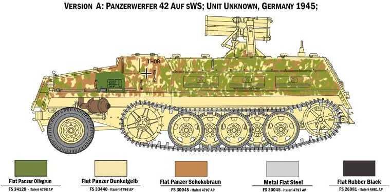 ITALERI Model Kit military 6562 - 15 cm Panzerwerfer 42 auf sWS (1:35) - obrázek 2