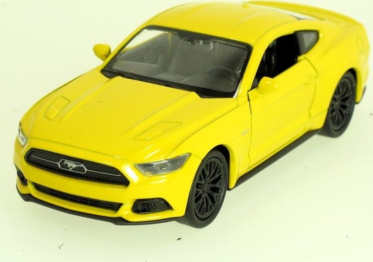 Welly - Ford Mustang GT (2015) model 1:34 žlutý - obrázek 1