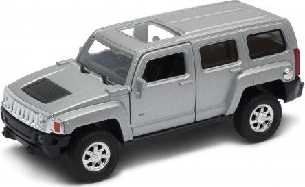 Welly - Hummer H3 model 1:34 stříbrný - obrázek 1