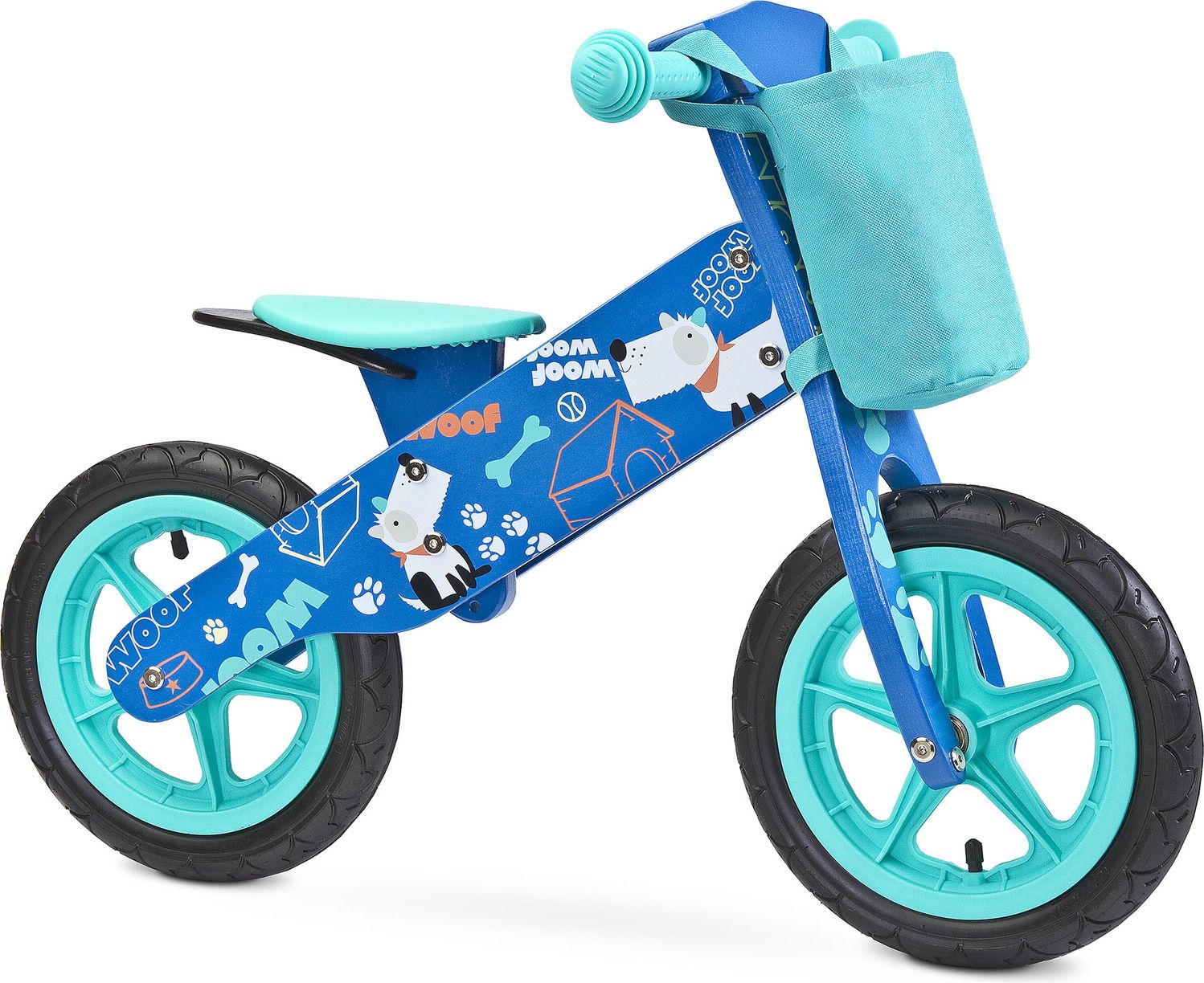 Dětské odrážedlo Zap značky Toyz, dřevěné, barva modrá, s osobní SPZ Text na SPZ: Budoucí cyklistická star, Barva SPZ: modrá - obrázek 5