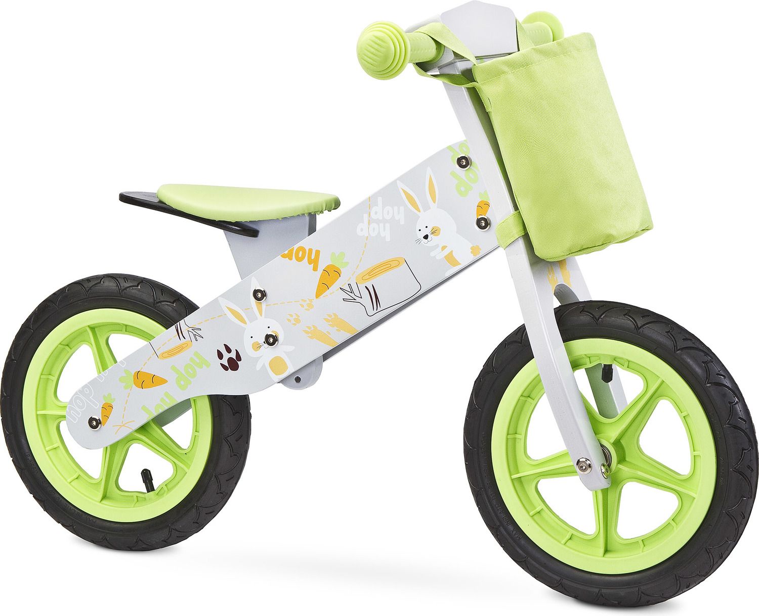 Dětské odrážedlo Zap značky Toyz, dřevěné, barva šedá, s osobní SPZ Text na SPZ: Budoucí vítěz (vítězka) Tour de France, Barva SPZ: - - obrázek 4