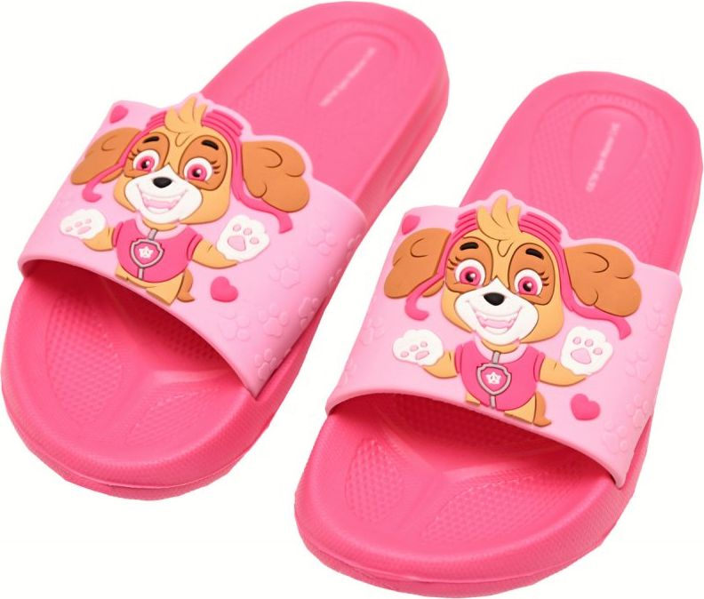 E plus M · Dívčí gumové pantofle Tlapková patrola - Paw Patrol - motiv Skye EU 29 / 30 - obrázek 2