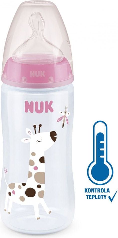 Nuk FC+ láhev s kontrolou kvality 300 ml růžová - obrázek 1